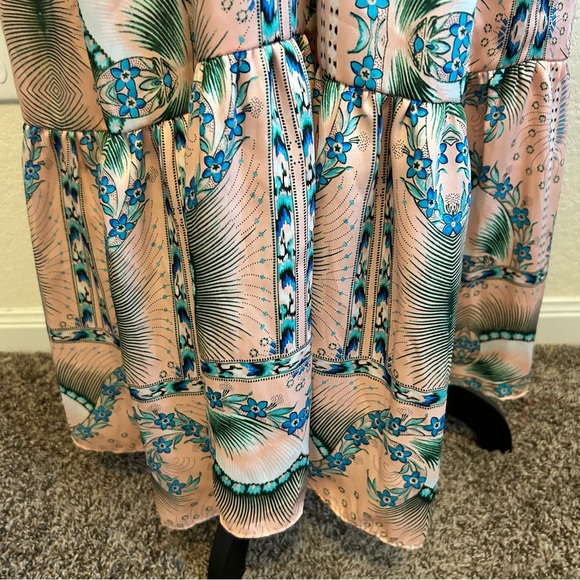 Atelier Nicole Miller for Anthro Maxi Halter Dress Size 12 - Picture 8 of 10